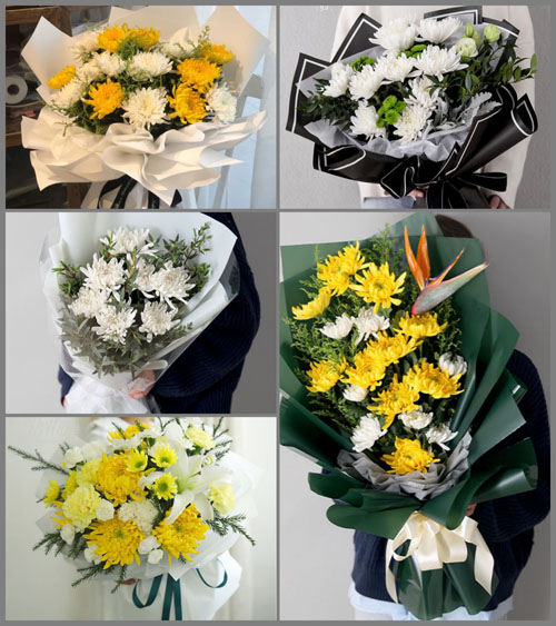 贵州铜仁市松桃县九江乡白事花束代送
